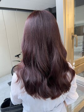 リエコー(RE'ECHO) チェリーブラウン　髪質改善/ブリーチなしカラー/ダブルカラー