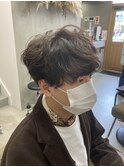 刈り上げ×やわらかパーマ