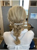 【MARBLE】編みおろし結婚式編み込み