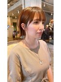 大人綺麗な小顔襟足スッキリショートボブ　30代40代50代