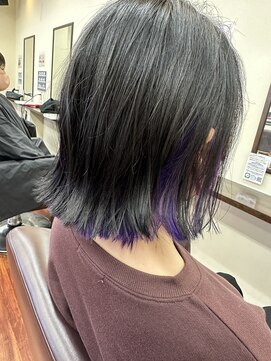 アローズ 玉名店(arose) ☆★インナーカラー×ブラック★☆