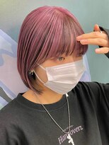 マックス フォー ヘアー(MAX FOR HAIR)&nbsp;【デザインカラー】顔周りレイヤーボブ×逆インナーカラー◎