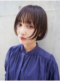 ボブ/ミニボブ/ミディアム/切りっぱなしボブ