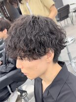 オーバルバイアピッシュ(OVARL by apish)&nbsp;波巻きスパイラルパーマツイストメンズパーマ縦落ち