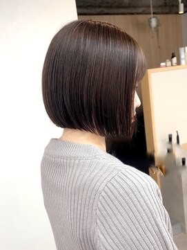 トト 船橋店(toto.) 黒髪/グレーベージュ/レイヤーロング/前髪パーマ[西船橋/津田沼]