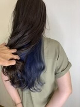 コーボ 柏(COVO) 【covo柏/isokeiichi】ブルーインナーロングヘア