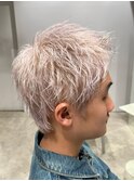 guest Styleホワイトベージュ スパイキーショート
