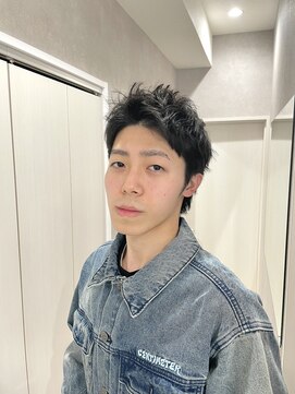 メレ 仙台(Mele) ベリーショート/スパイキーショートウルフ/アッシュブラック