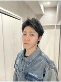 ベリーショート/スパイキーショートウルフ/アッシュブラック