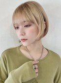 くびレイヤー/ボブ/アースカラー/韓国[stylist]竹田