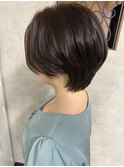 ハンサムショート/ベージュ系/髪質補修カラー
