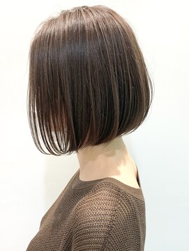 ロンド ロワール 門前仲町(Lond Loire) 前髪顔周りレイヤー髪質改善白髪染めショートボブ門前仲町0421