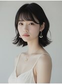 切りっぱなし外ハネレイヤーボブ【スタイリスト桂口】