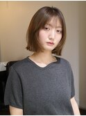 ボブ/レイヤーカット/顔周りレイヤー/ブリーチなし/渋谷/原宿