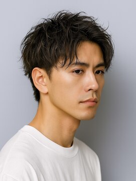 ハレ ヘアサロン(Hale hair salon) Hale刈り上げセンターパートフェザーパーマニュアンスパーマ原宿