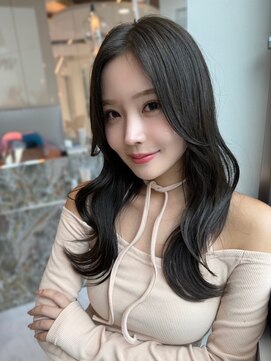 【MONA】くびれヘア/韓国風/センターパート