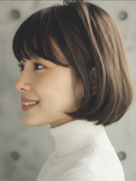 トゥルートラスト 和戸店(True Trust) 大人ボブ ナチュラルストレートボブ ショコラブラウン