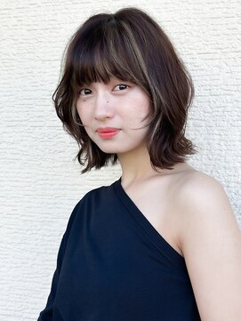 ニューヨークニューヨーク 海老江店(NYNY) 顔周りレイヤー/レイヤーカット/ミディアム/くびれヘア