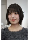 顔周りレイヤーで小顔効果◎顎ラインBob