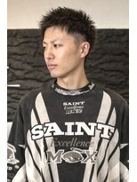ミュー(MU)&nbsp;高め刈り上げのラフスパイクショート