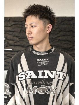 ミュー(MU) 高め刈り上げのラフスパイクショート