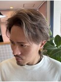 メンズ白髪ぼかしハイライト