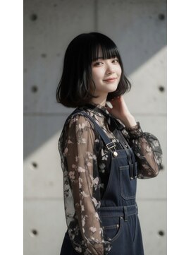 コートフィールエー(CO_T feel.a) モードな黒髪ボブ。ラインの美しさで魅せる大人髪