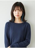 大人可愛い×ブルーインナーカラー【下曽根駅】