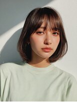 ロディーナ 大口 新子安(rodina)&nbsp;ミルクティーブロンド/ダークブルー/デジタルパーマ/大口新子安
