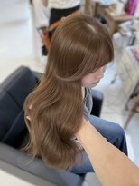 ハピネス 梅田茶屋町店(HAPPINESS)&nbsp;韓国ヘア/レイヤーカット/ブリーチなし/髪質改善/ベージュ