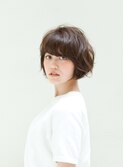 MAKE'S流☆　外国人風くせ毛ニュアンスボブ！！黒髪ショートボブ