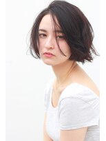 ドアベルヘアリビング(Door Bell hair Living)&nbsp;黒髪×前下がりボブ×タンバルモリ