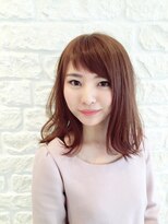 ヘアアプセウス (hair APCEWS)&nbsp;ピンクの甘さが融合する柔らか外ハネヘア