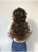 ハーフアップ