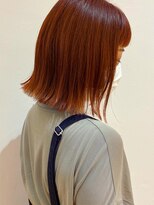 モリオ フロム ロンドン イオンモール 熊本店(morio FROM LONDON)&nbsp;【morio熊本】ぱつんとボブ/カシスオレンジ.k