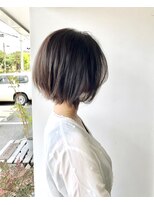 エルエスヘアー(LS HAIR) 透け感前下がりショートボブ