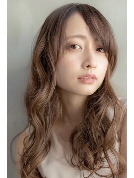 オースティン 登戸向ケ丘遊園(AUSTIN) 大人かわいい前髪セシルカットココアブラウンフリンジウェーブ