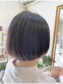 くすみカラーボブ