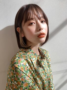 サンドシーン(sand scene) 20代30代40代丸みショートボブマッシュ前下がりレイヤー