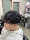 緩め波巻きスパイラルパーマ