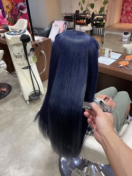 ダブル アンダーバー サロン(W_SALON) コバルトブルー