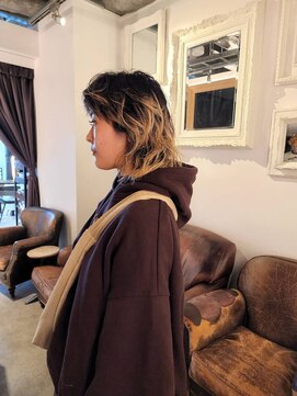 ブロック ジャポン(bloc japon) バレイヤージュウルフショート