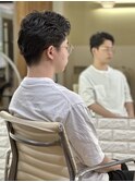 大人アップバングパーマ＋生コラーゲントリートメント