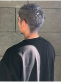 シルバーグレージュ　刈り上げ　爽やか　40代　ビジネスショート