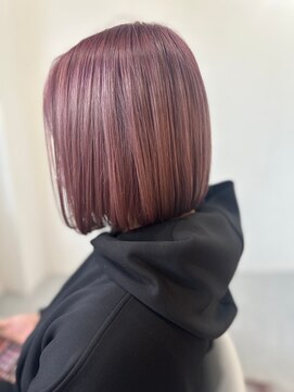 ソイクフ 四条大宮店(SOY-KUFU) 20代30代40代イメチェン美髪ピンクアッシュ顎ラインボブシアー