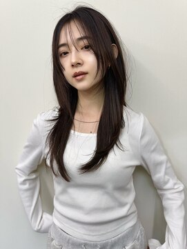 ガーランドギンザ(Garland Ginza) フェイスレイヤー　ストレート　カカオブラウン