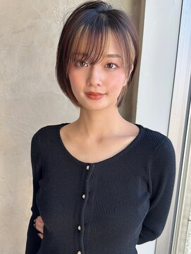 アフロート ルヴア(AFLOAT RUVUA) みねスタイル♪ 似合わせ ショート ボブ 30代 40代 小顔 新宿