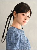 20代30代40代♪お呼ばれ大人かわいい編み込み風アレンジ