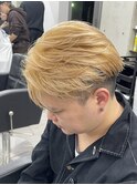フェザーショート×ミルクティーベージュ