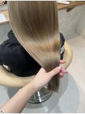髪質改善トリートメント ハイトーンベージュ